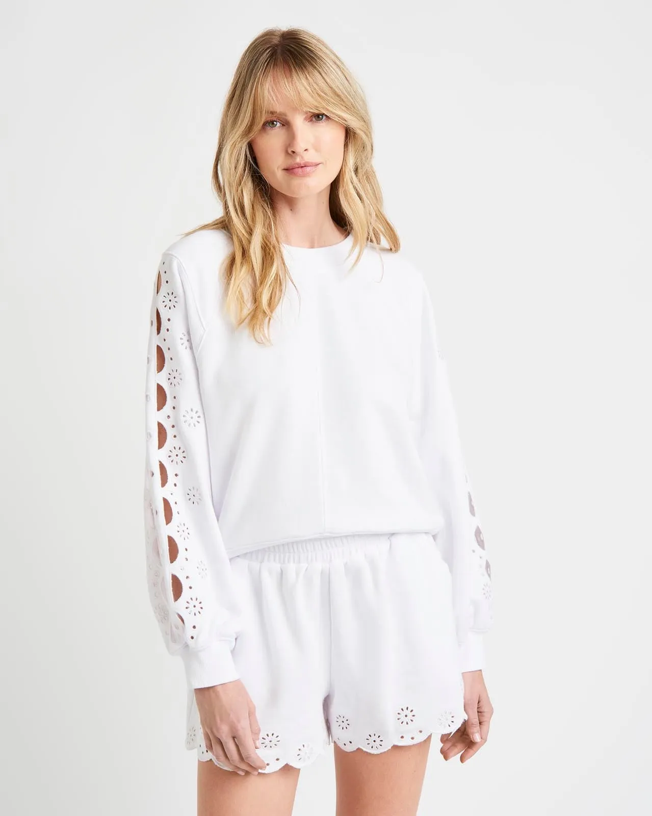 Joelle Eyelet Sweatshirt