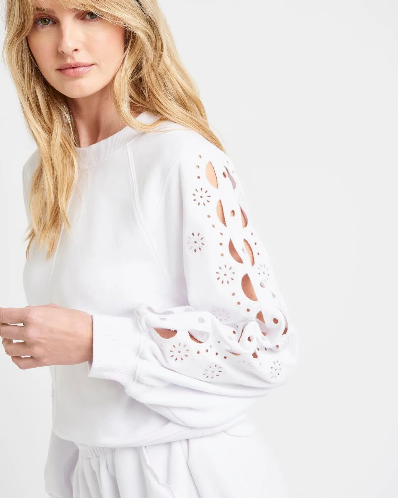 Joelle Eyelet Sweatshirt