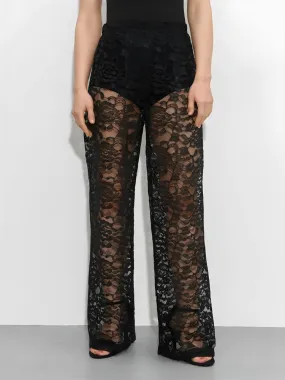 Lace Sheer Pants