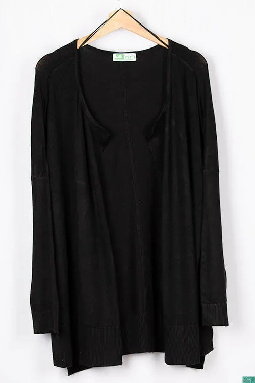 Ladies Long Drape Cardigan