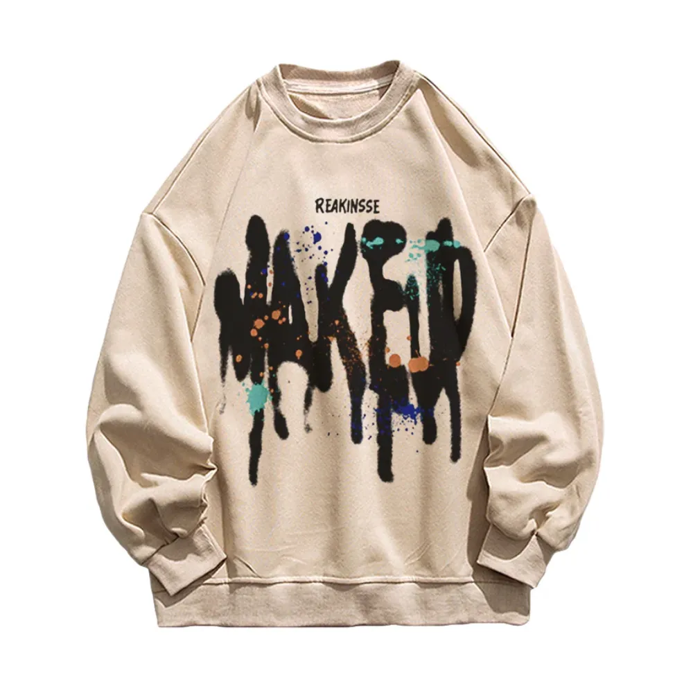 “Letter Colorful Graffiti” Sweatshirt