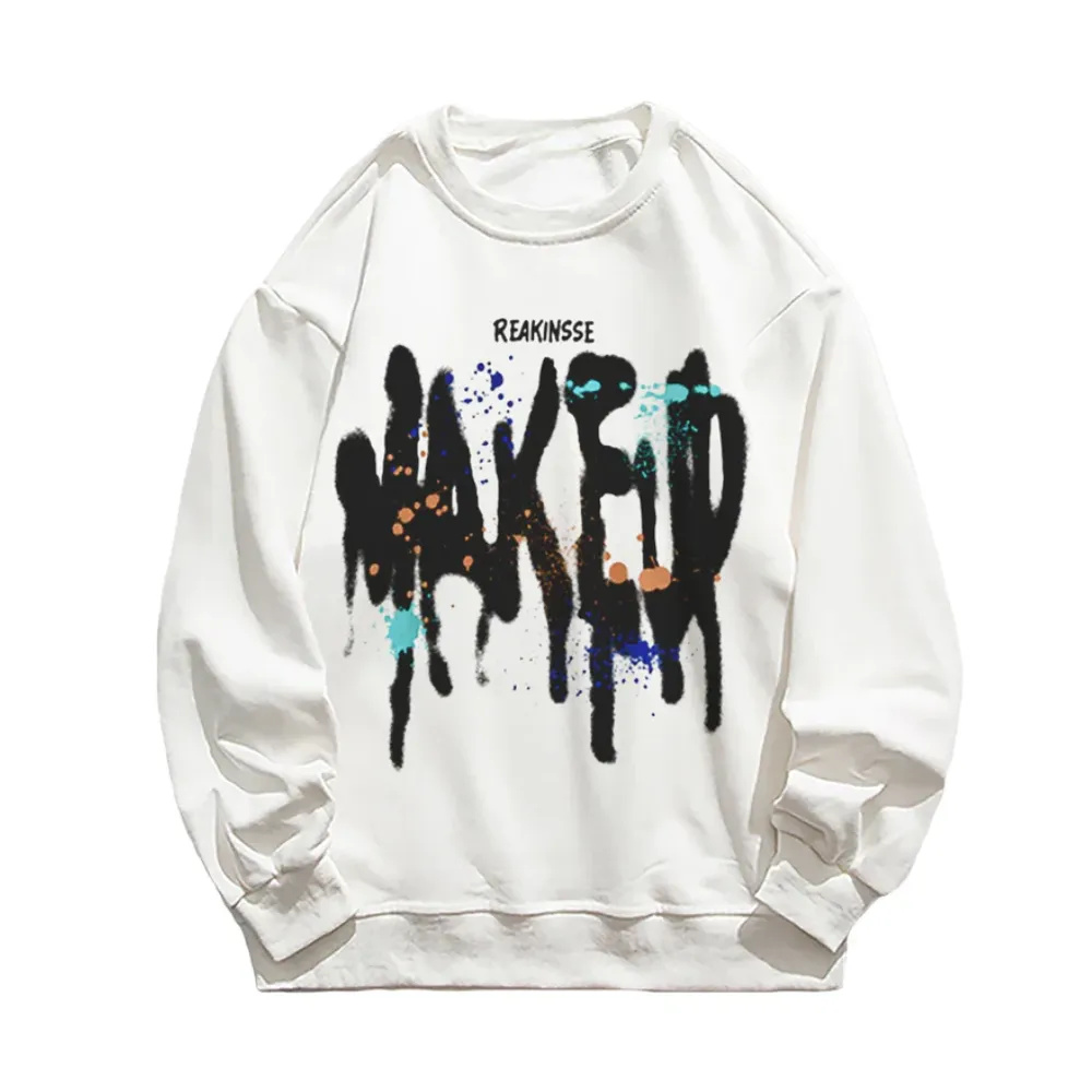 “Letter Colorful Graffiti” Sweatshirt