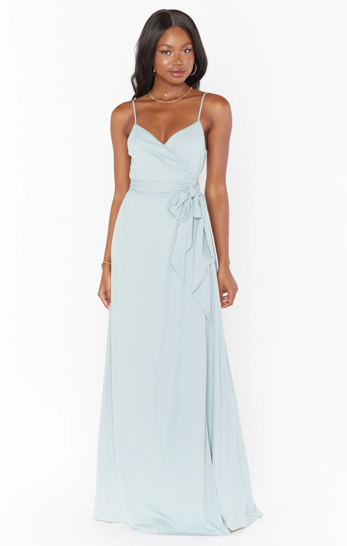 Liz Maxi Dress ~ Silver Sage Crisp