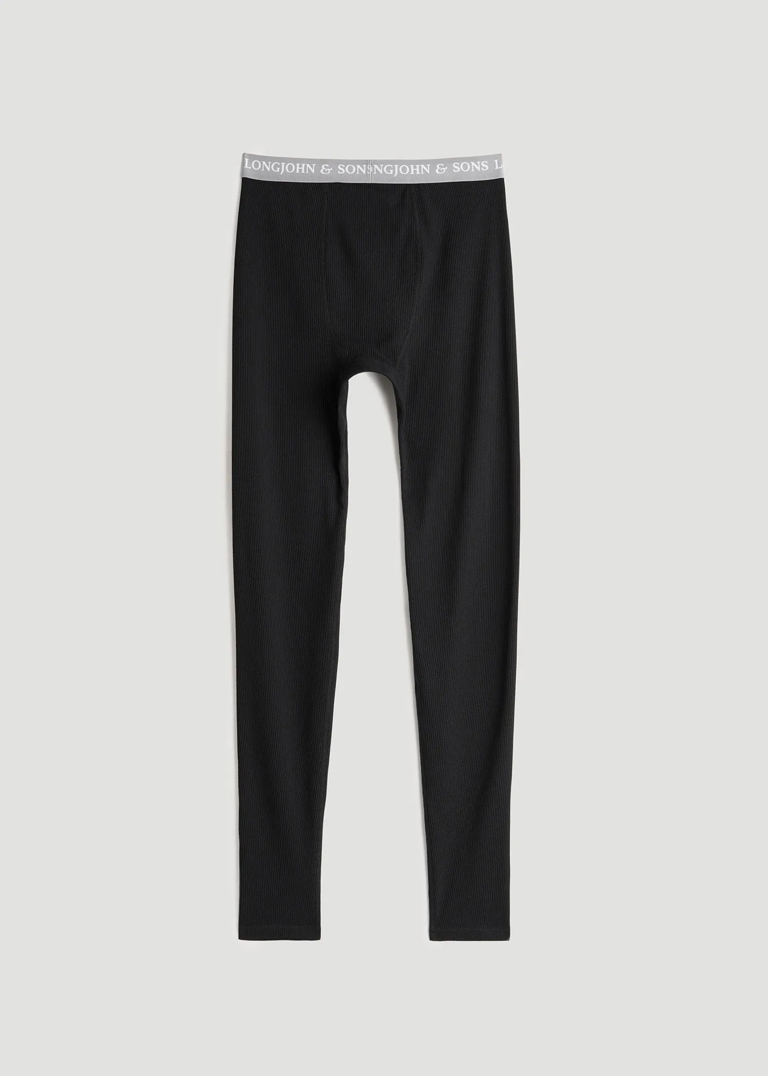 LJ&S Long Thermal Underwear in Black - Bottoms for Tall Men