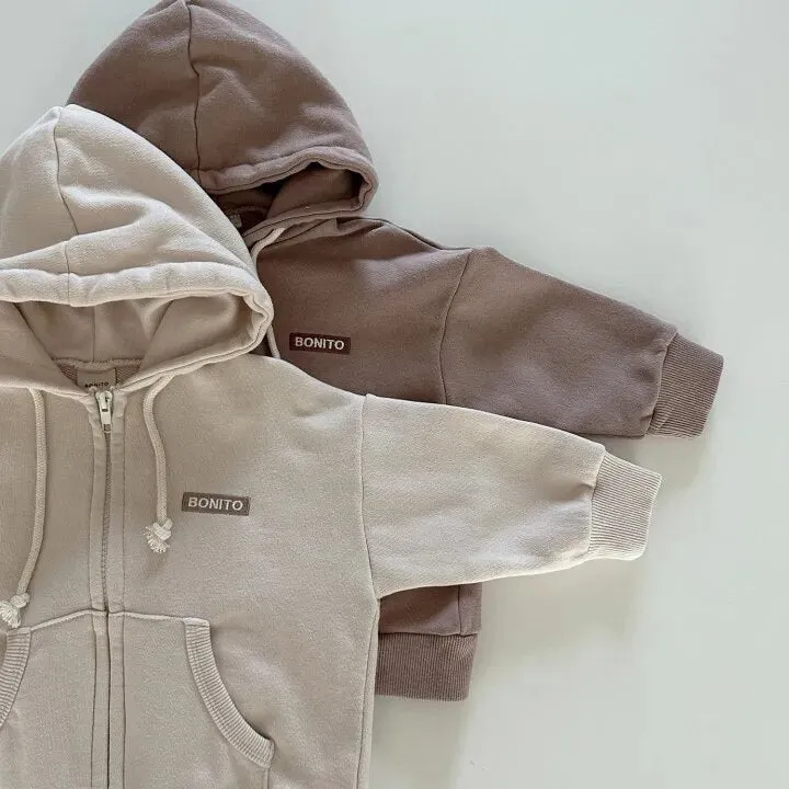 Long-Sleeved Zip-Up Hoodie