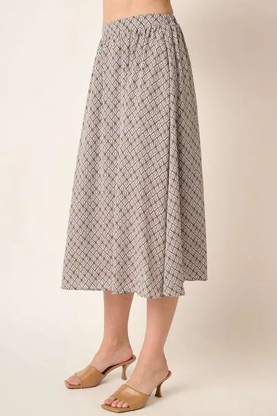 Mittoshop Printed Midi Skirt