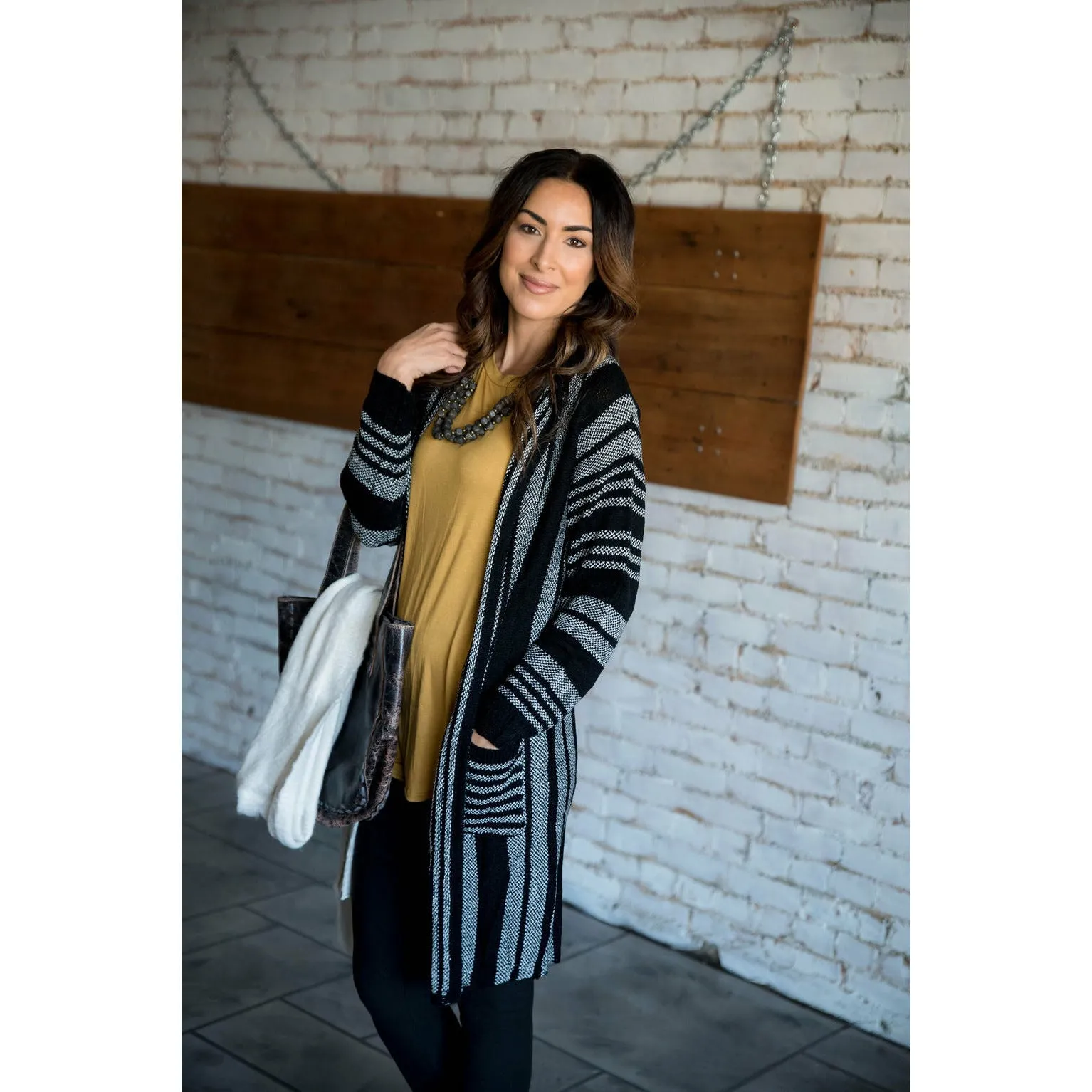 Mixed Stripes Cardigan