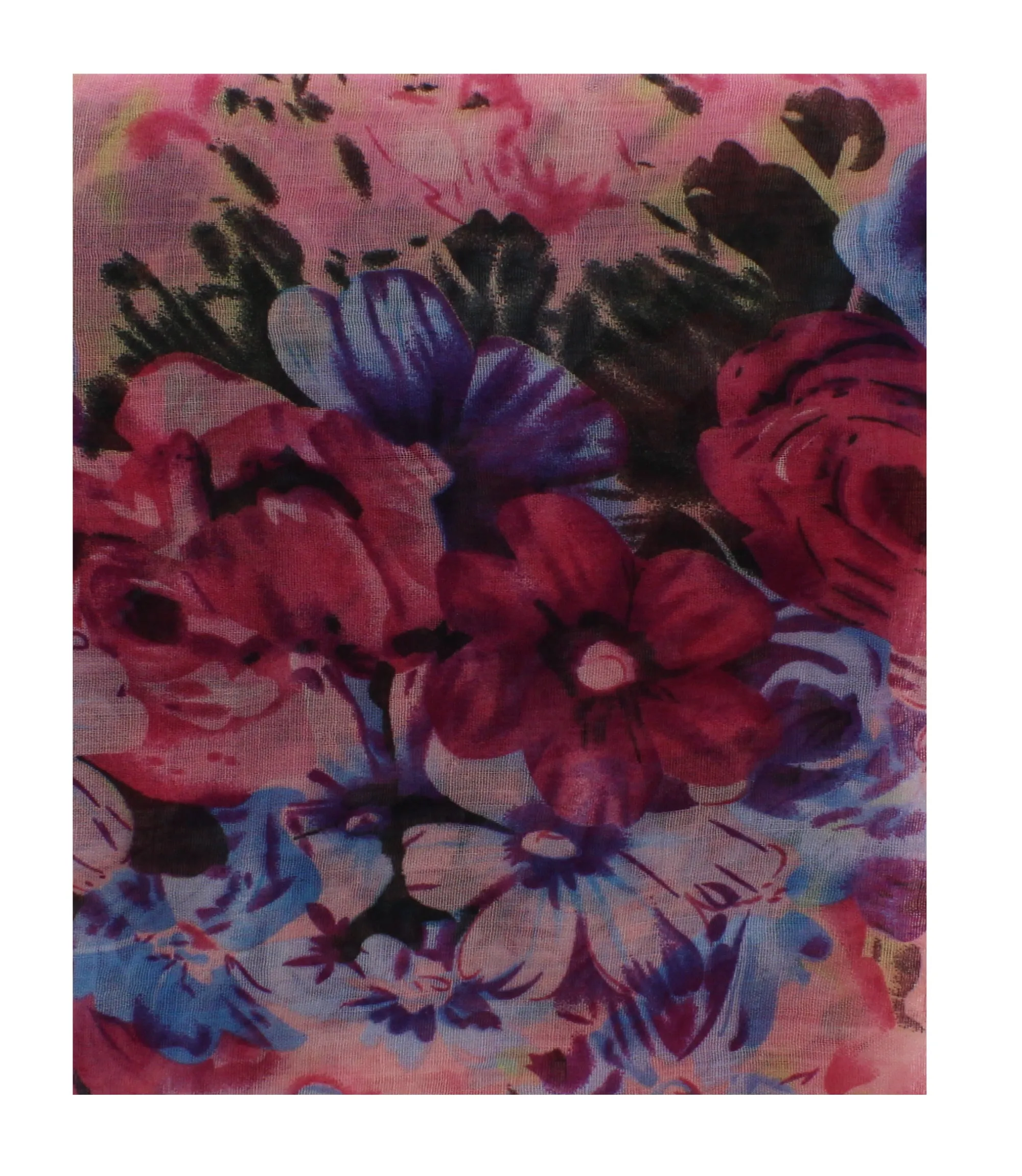 Multi Floral Print on Scarf