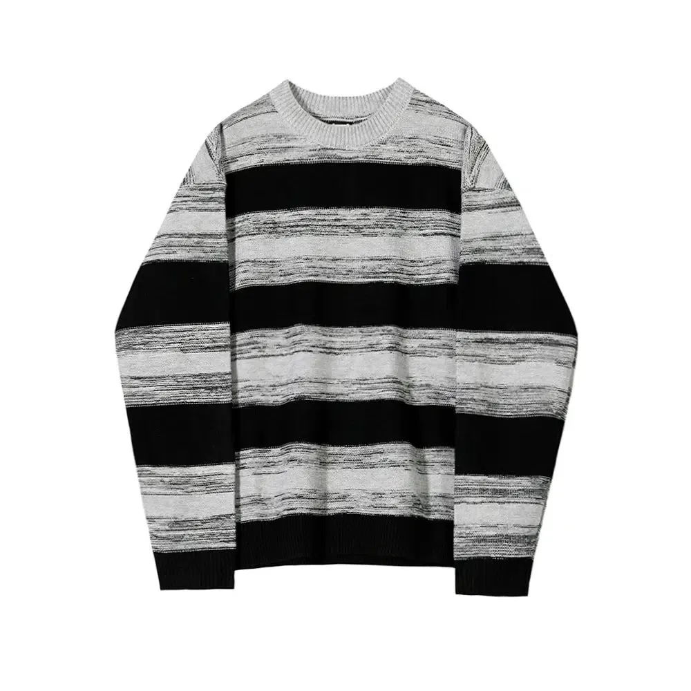 OH Striped Painted Lines Sweater