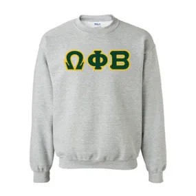 Omega Phi Beta Standards Crewneck Sweatshirt - G180 - TWILL