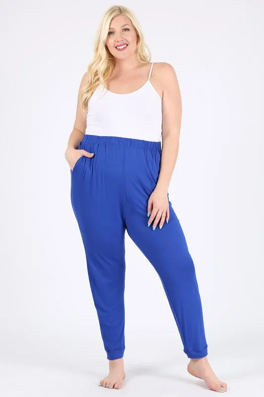 Plus Size High Waist Loose fit pants