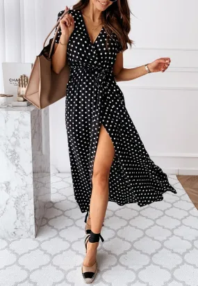 Polka Dot Wrap Dress | S-2XL