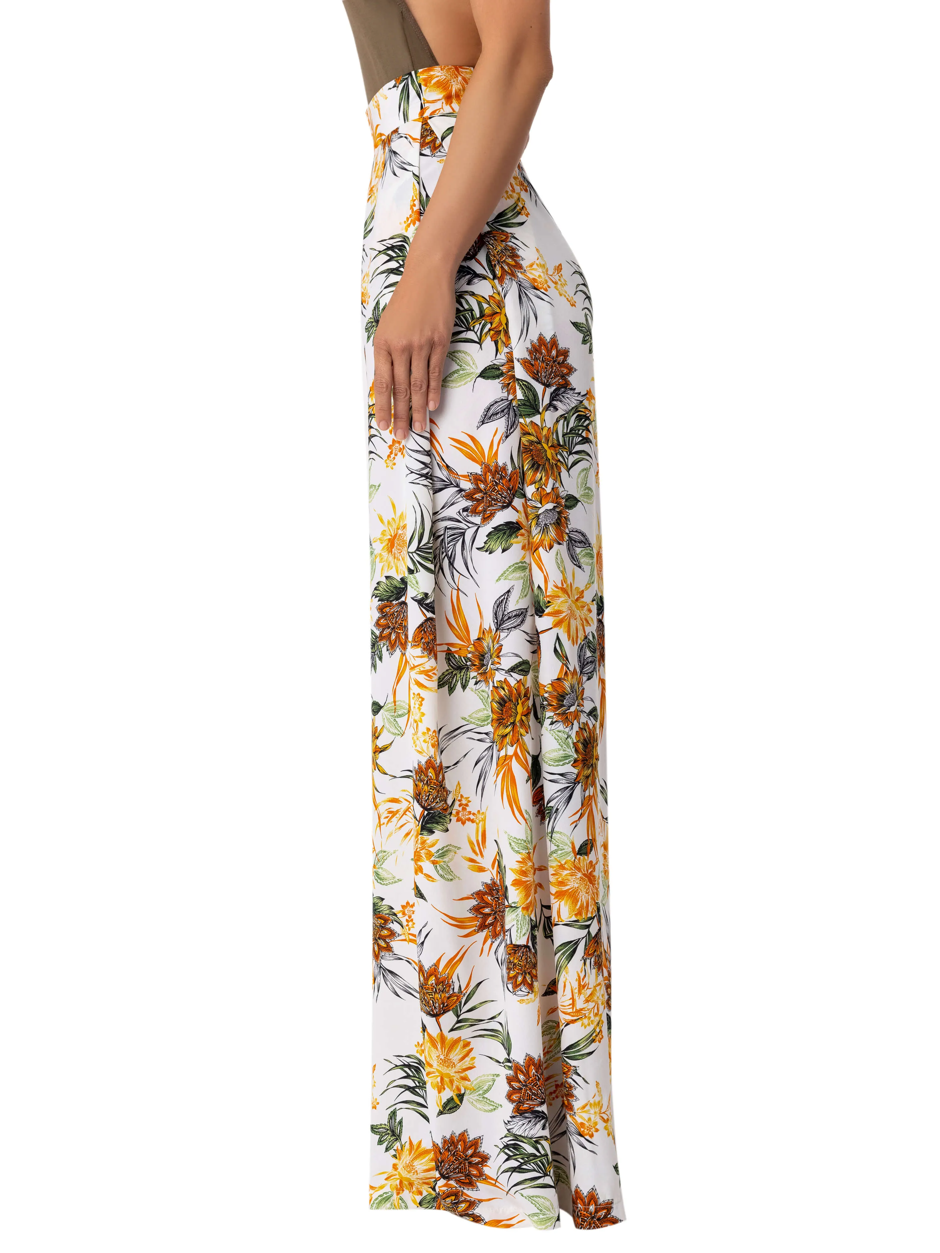 "Savannah" Print Wide Leg Pants