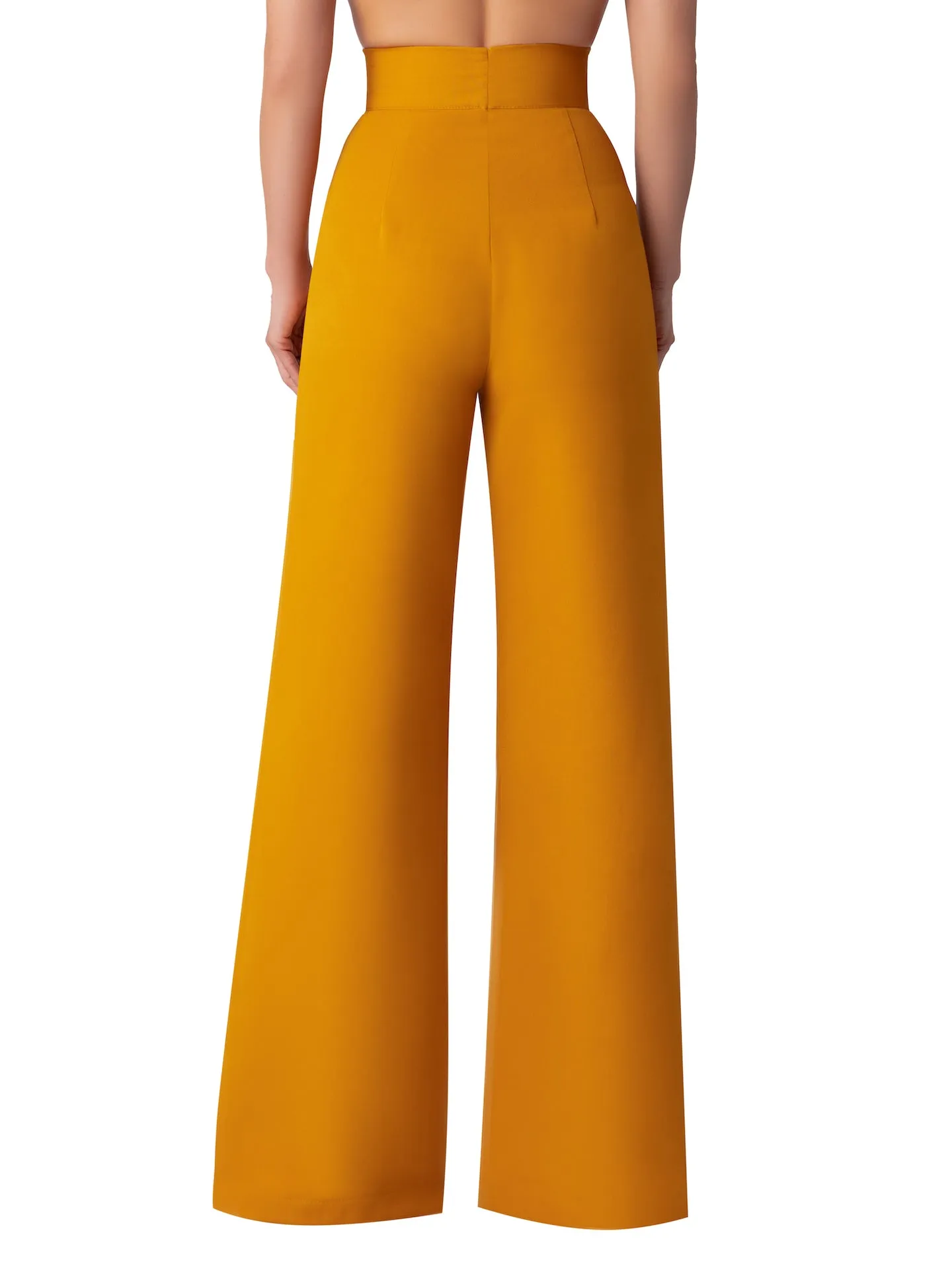 "Yuzu" Mustard High Waist Pants