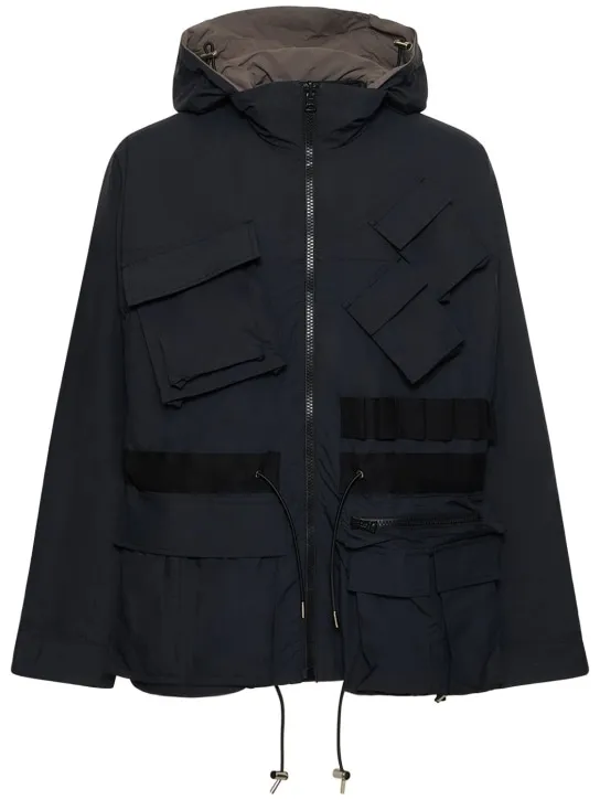 Sacai   Reversible matte taffeta jacket 