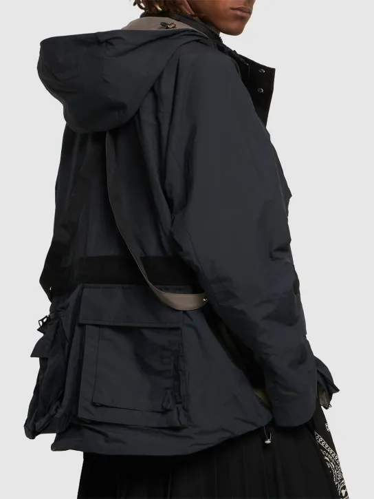 Sacai   Reversible matte taffeta jacket 