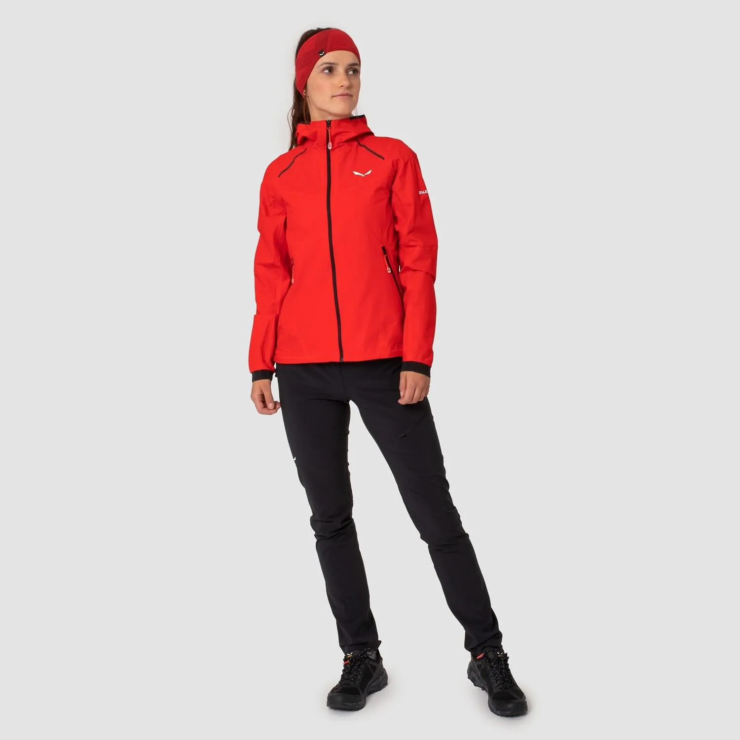 Salewa Women&#x27;s Pedroc 2,5 L Powertex Light Jacket Red Flame | Buy Salewa Women&#x27;s Pedroc 2,5 L Powertex Light Jacket Red Flame here | Outnorth