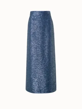 Sequins Midi Skirt in A-Line