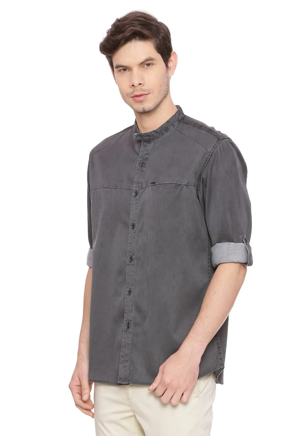 Slim Fit Sulfur Denim Shirt