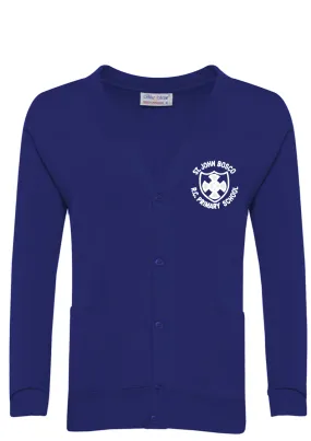 St John Bosco R.C. Primary School Royal Blue Cardigan