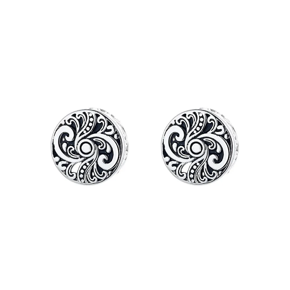 Sterling Silver Artisan Stud Earrings