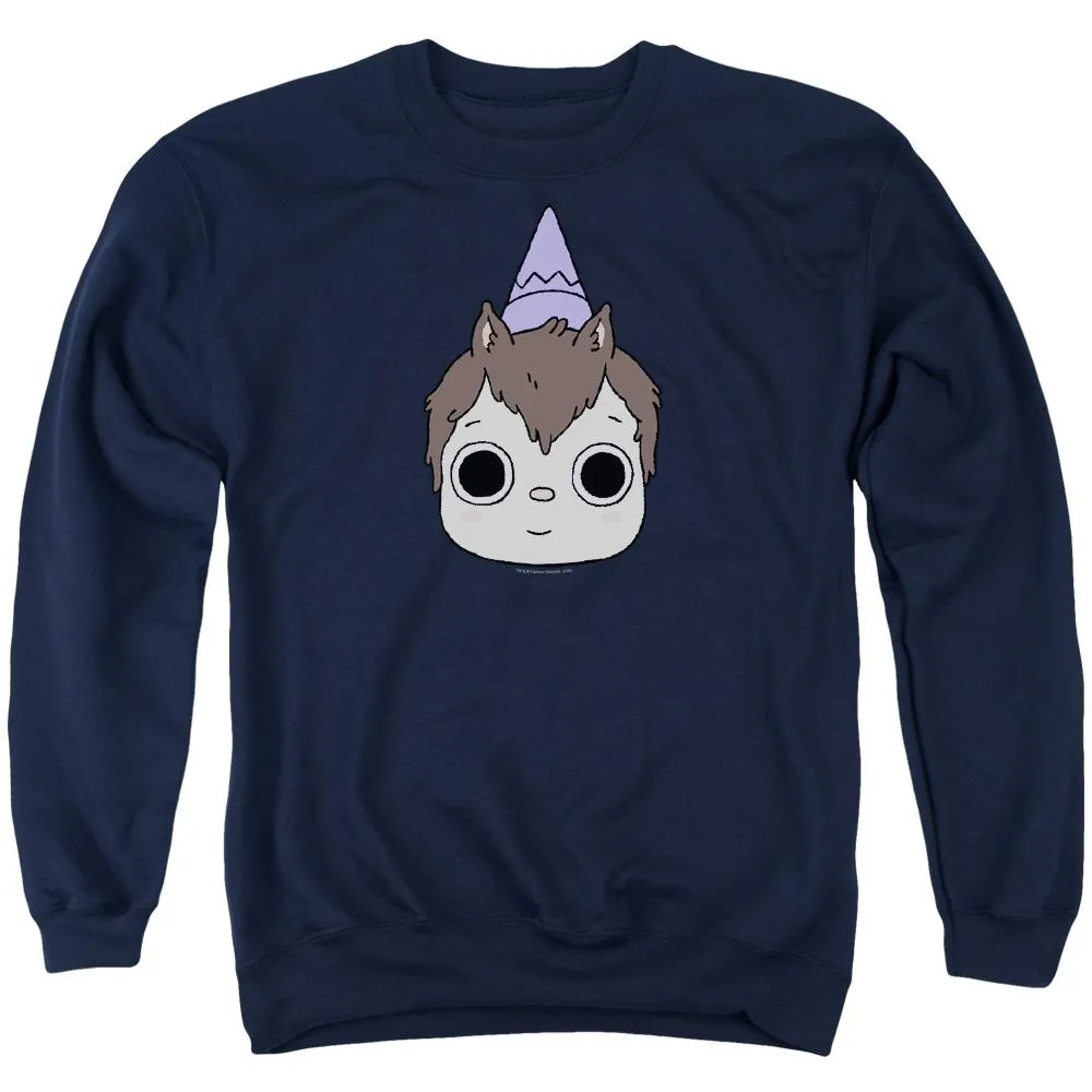 Summer Camp Island Big Hedgehog Navy Crewneck Sweatshirt