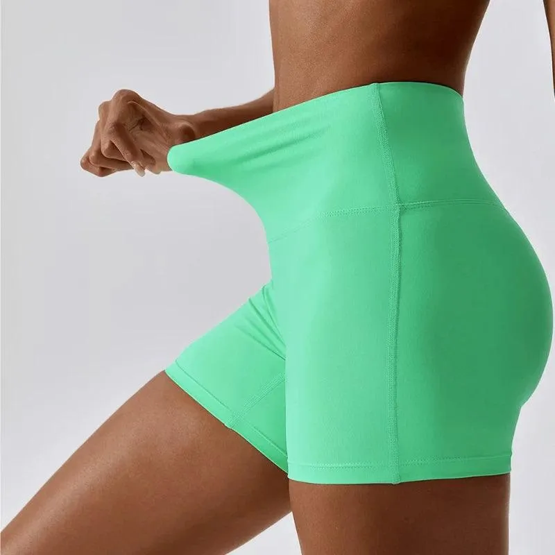 Summer New Candy Color High Waist Shorts