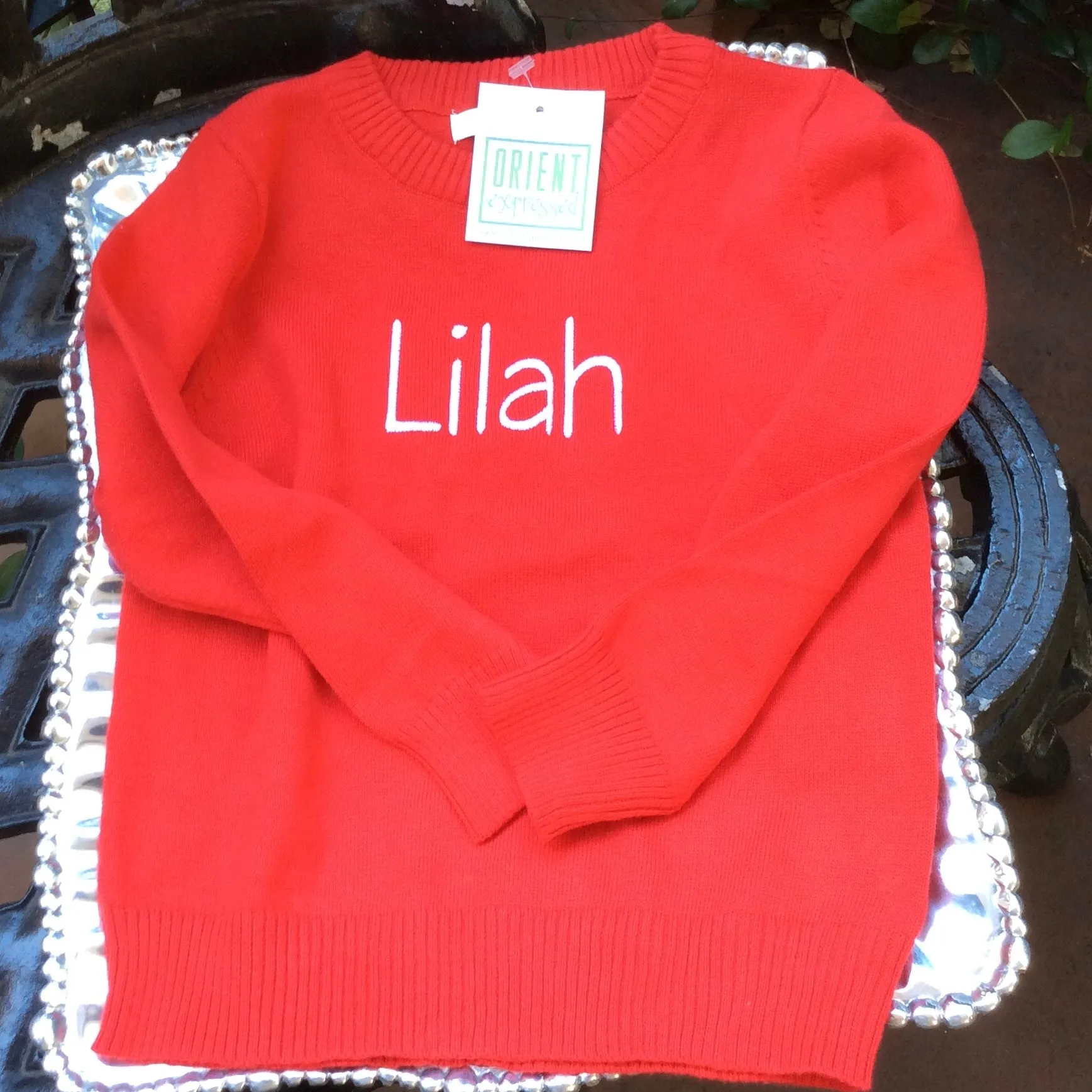 SWEATER CREW NECK RED