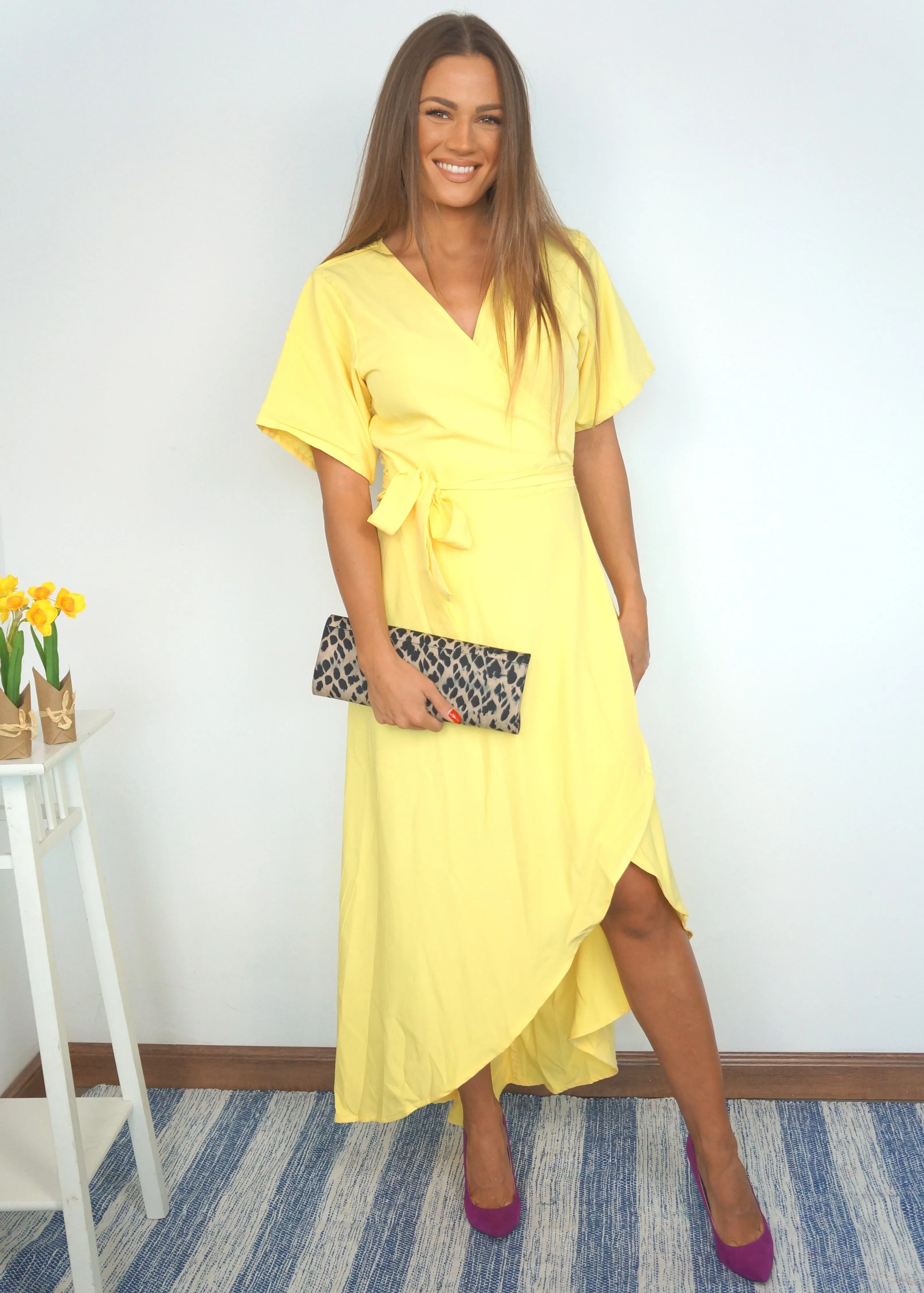 The Maxi Wrap Dress - Summer Yellow