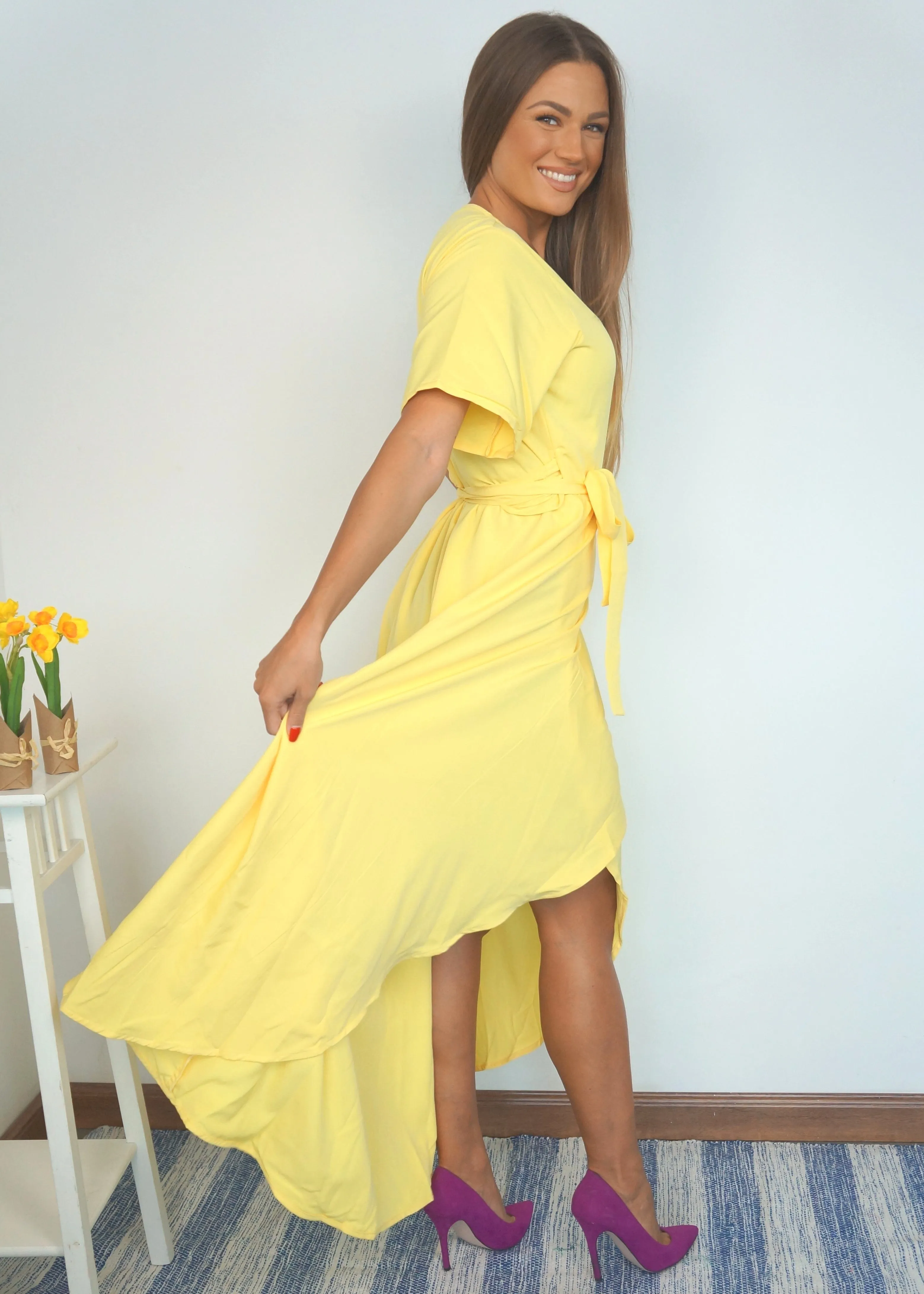 The Maxi Wrap Dress - Summer Yellow