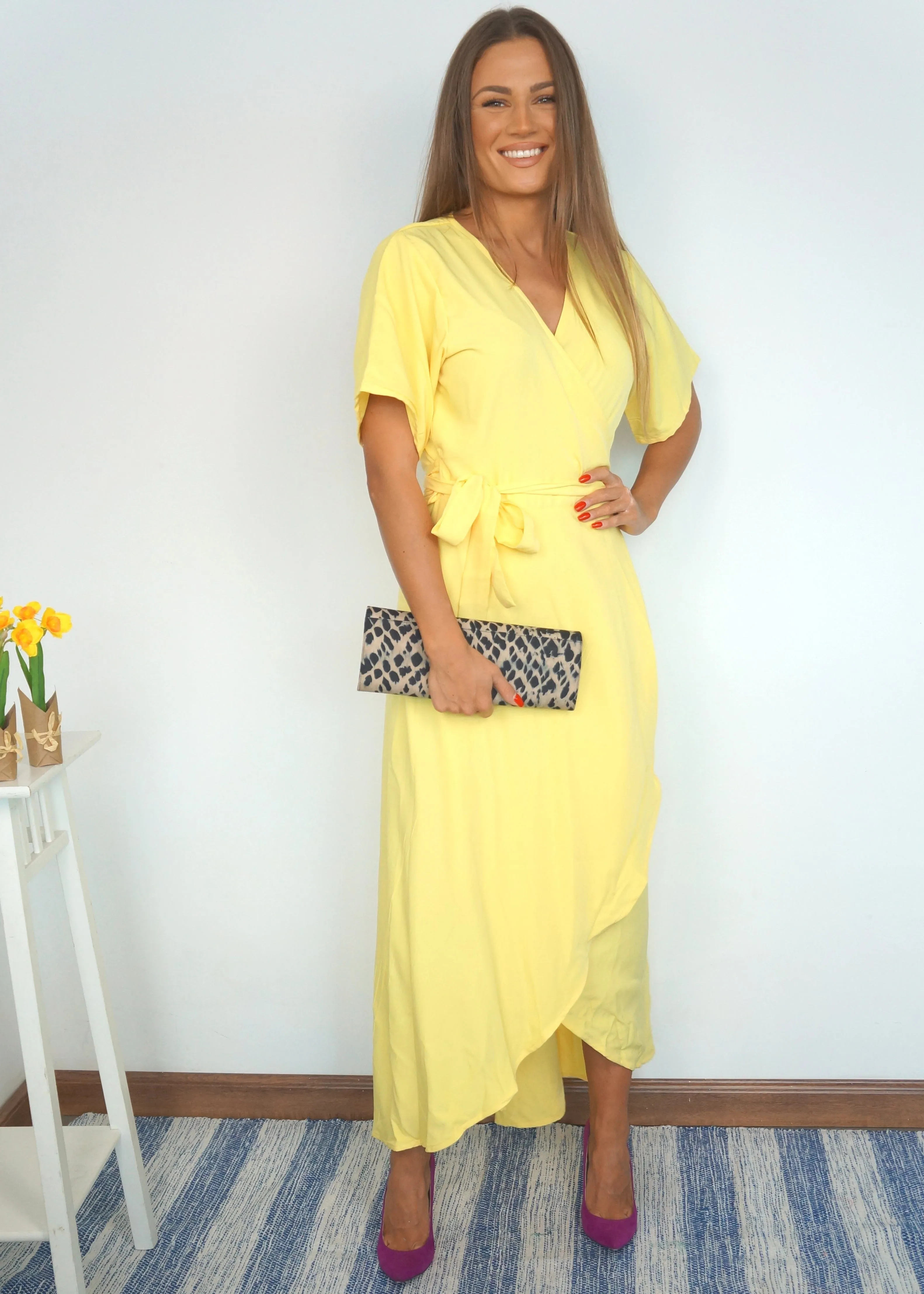 The Maxi Wrap Dress - Summer Yellow