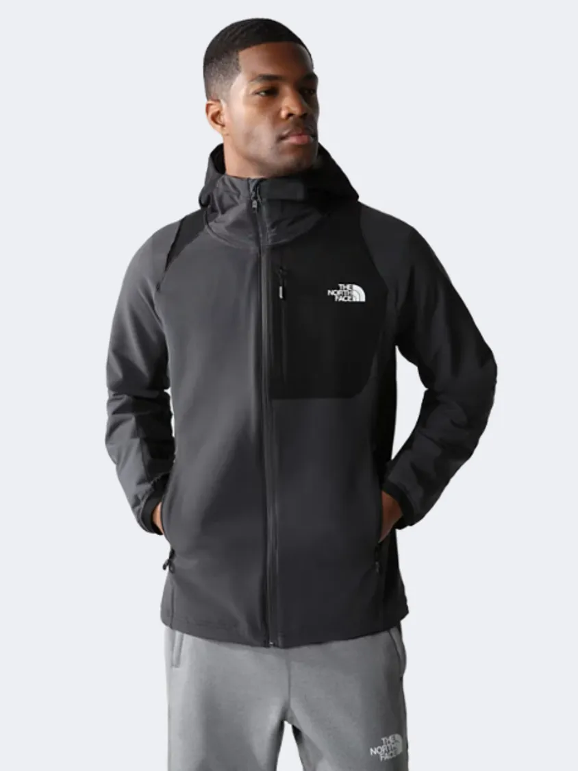 The North Face Athletic Outdoor Softshell Men Lifestyle Jacket Grey/Black