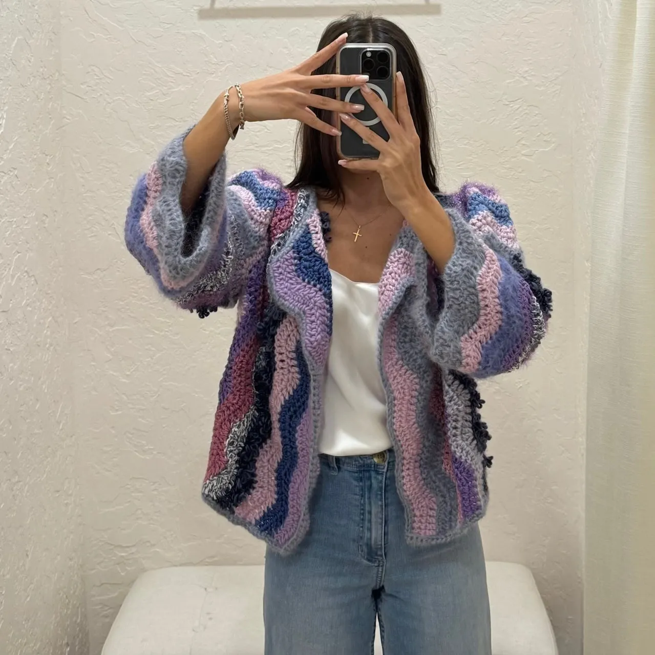 The Unique Cardigan Short - Purple