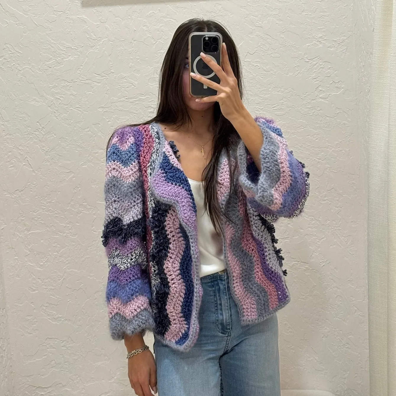 The Unique Cardigan Short - Purple