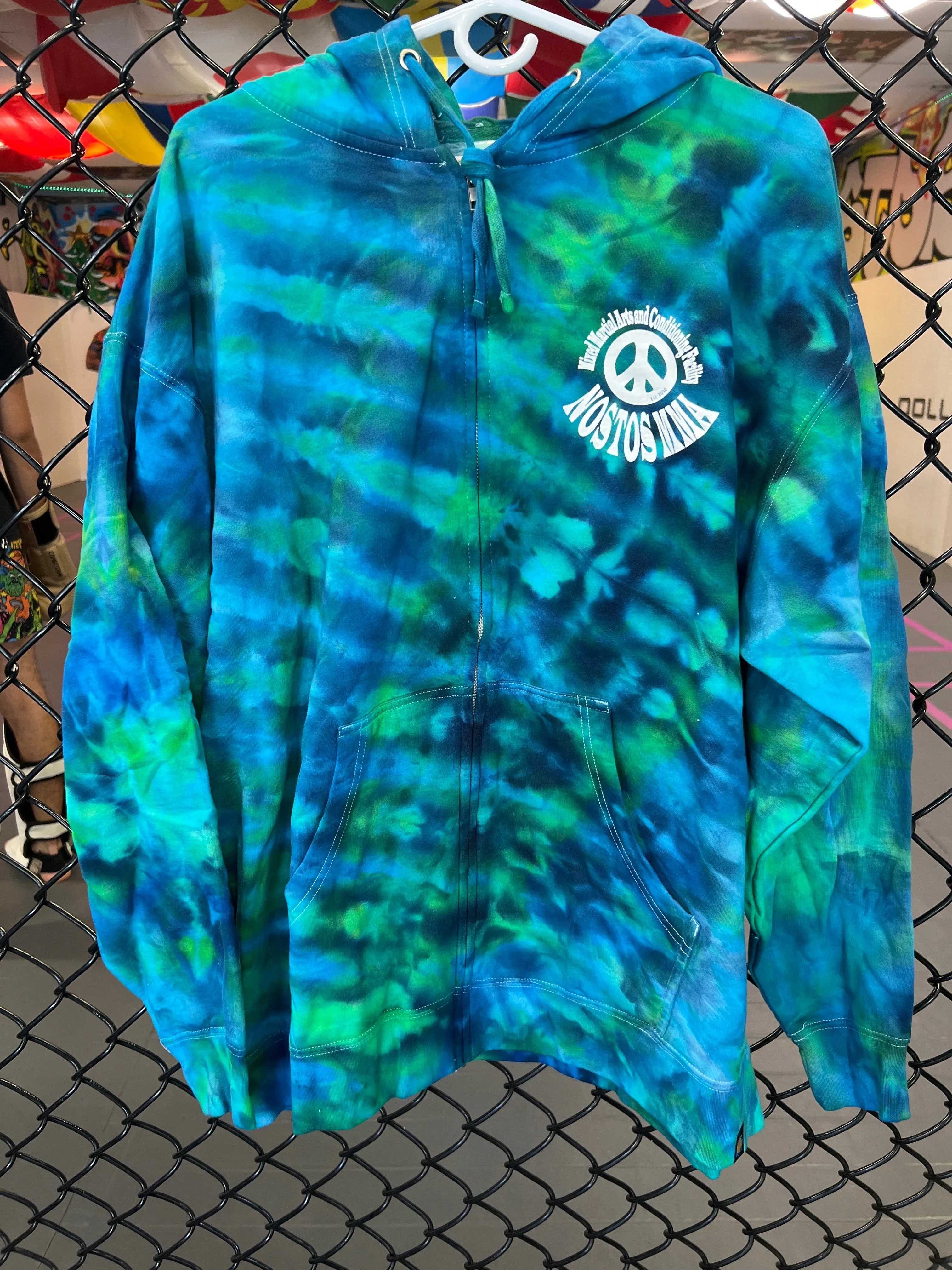 Tie Dye Zip Up Sweatshirt