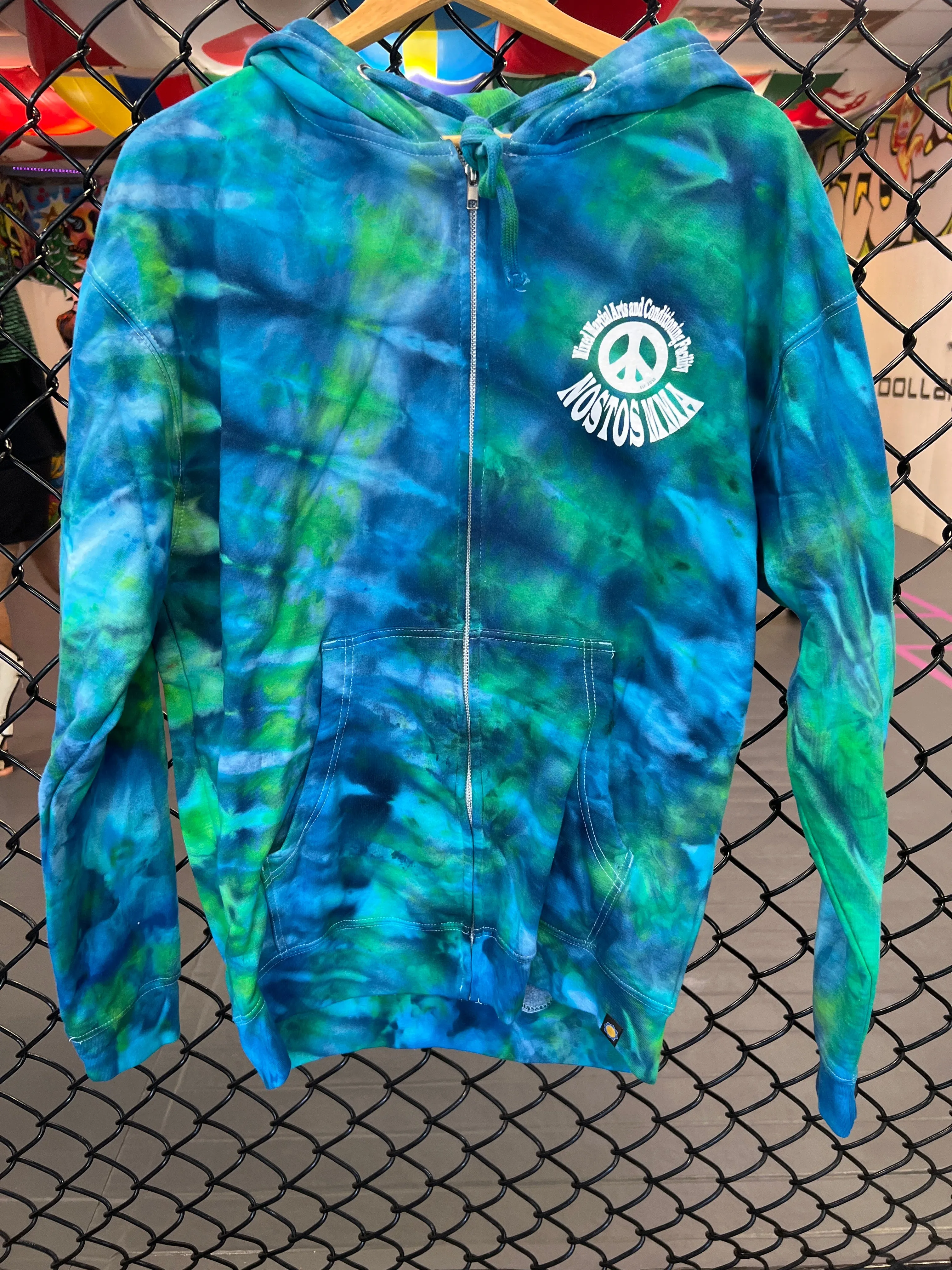 Tie Dye Zip Up Sweatshirt