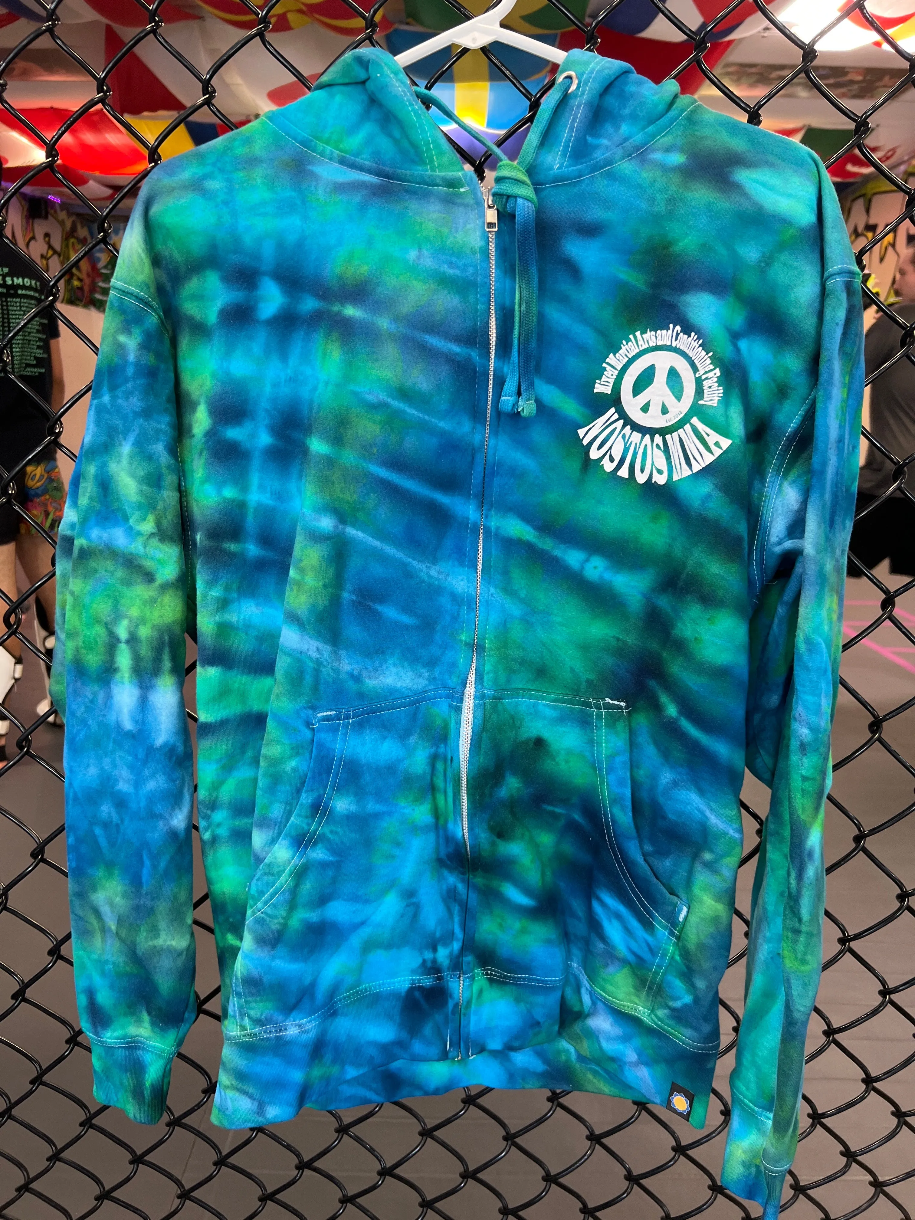 Tie Dye Zip Up Sweatshirt