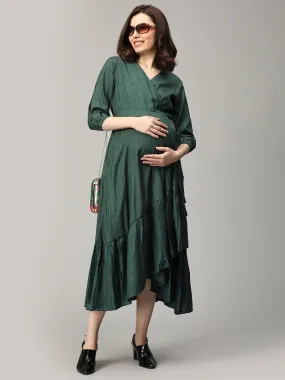 Top Secret Maternity Wrap Dress