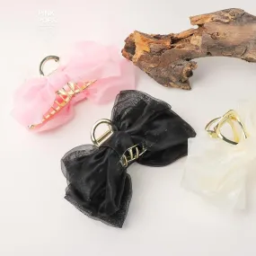 Trendy Organza Bow Hair Claw