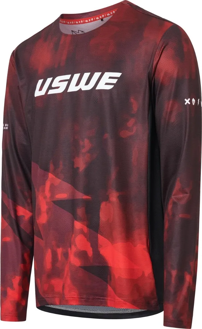 USWE Men&#x27;s Luftig MTB Jersey Flame Red | Buy USWE Men&#x27;s Luftig MTB Jersey Flame Red here | Outnorth