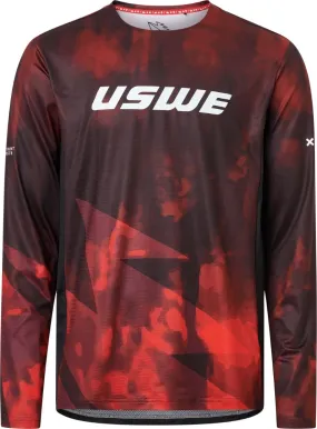 USWE Men&#x27;s Luftig MTB Jersey Flame Red | Buy USWE Men&#x27;s Luftig MTB Jersey Flame Red here | Outnorth