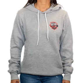 Utica Comets Women's Grey 108 Stitches Offset Hoodie