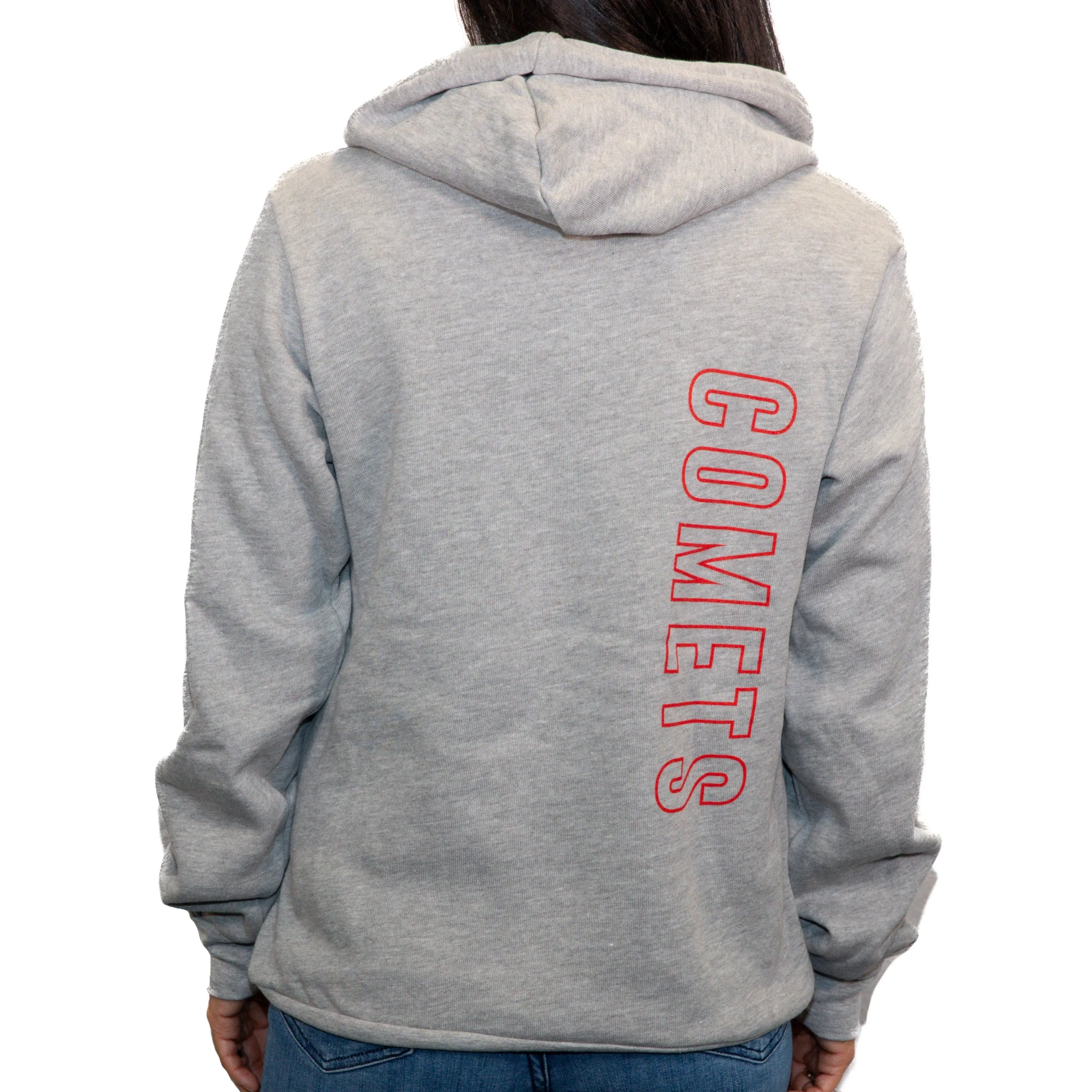 Utica Comets Women's Grey 108 Stitches Offset Hoodie