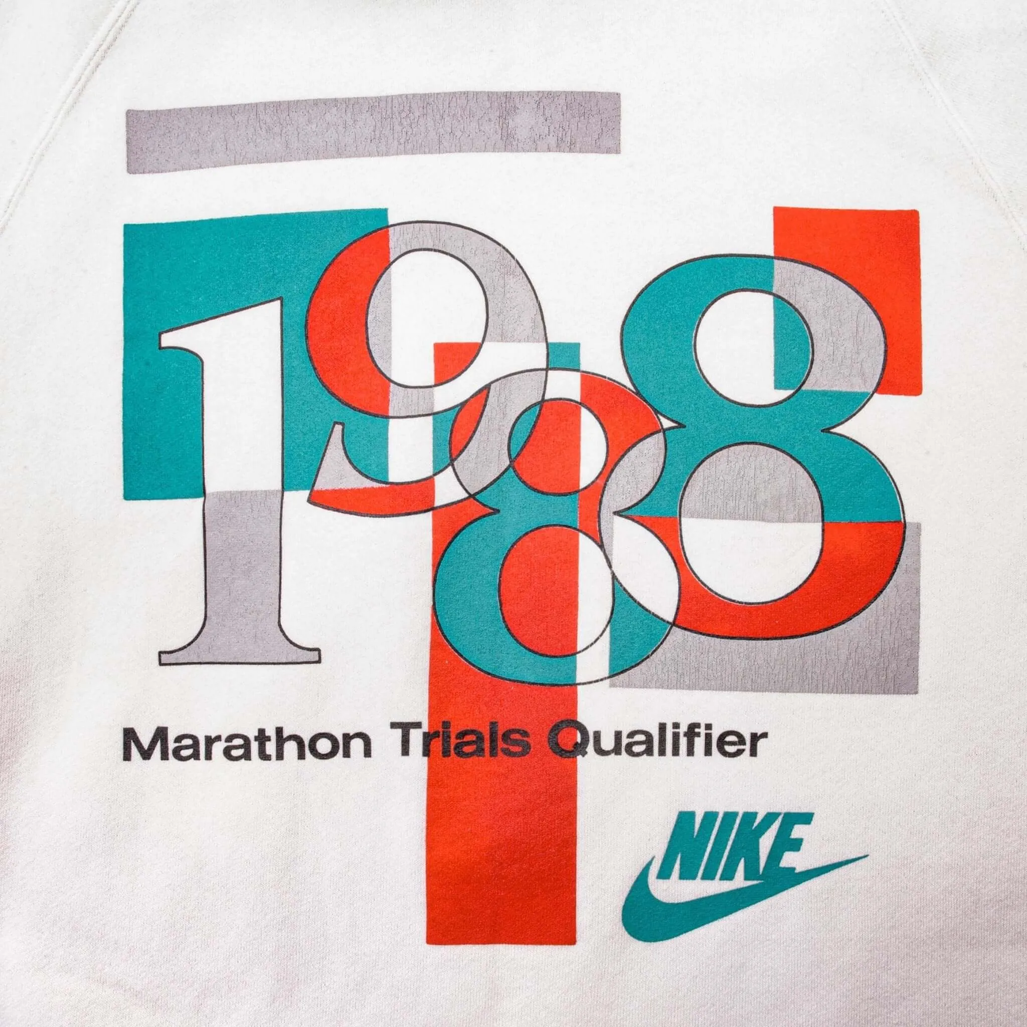 VINTAGE NIKE MARATHON TRIALS QUALIFIER 1988 SWEATSHIRT LARGE MADE IN USA