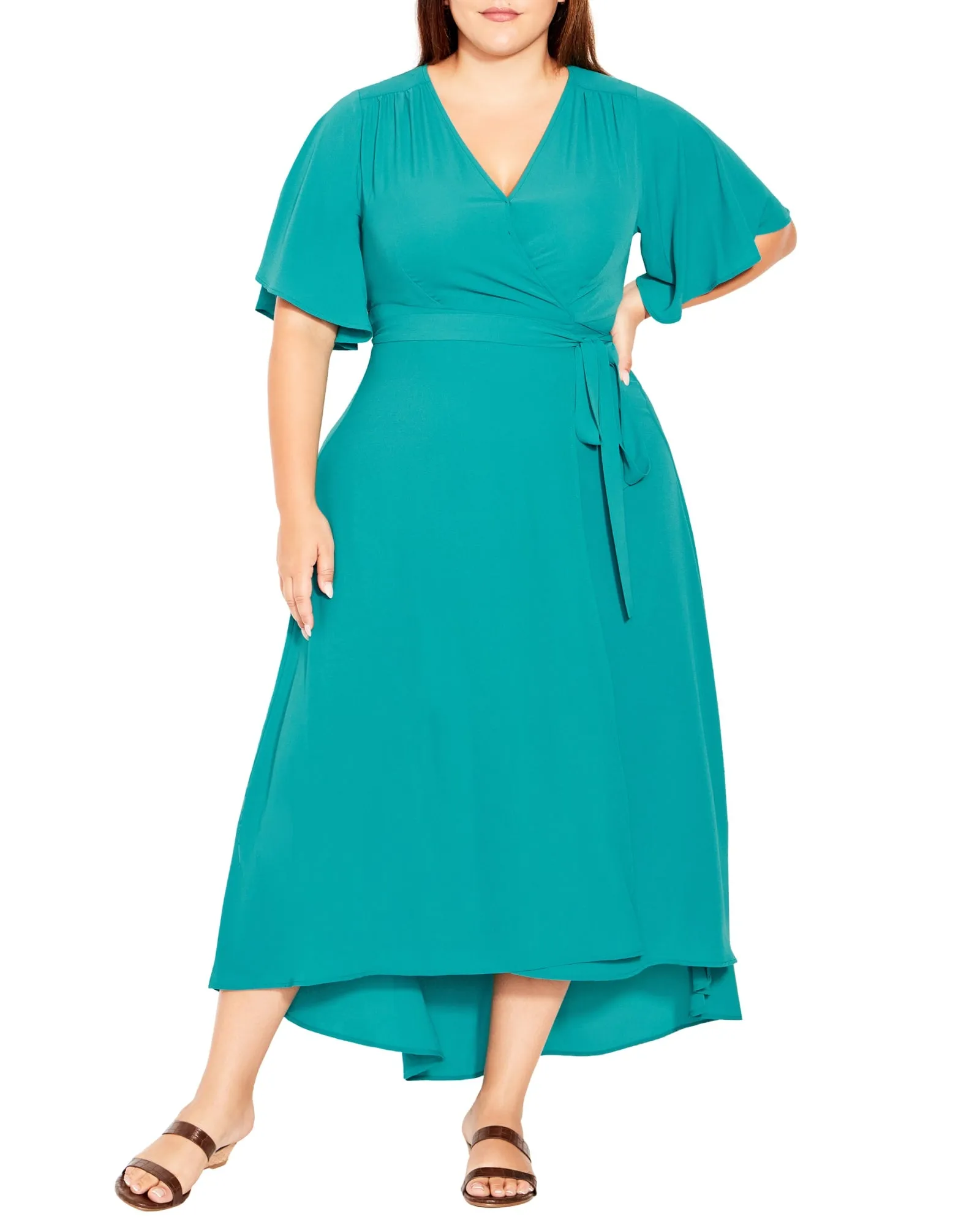 Vivian Wrap Dress | Teal