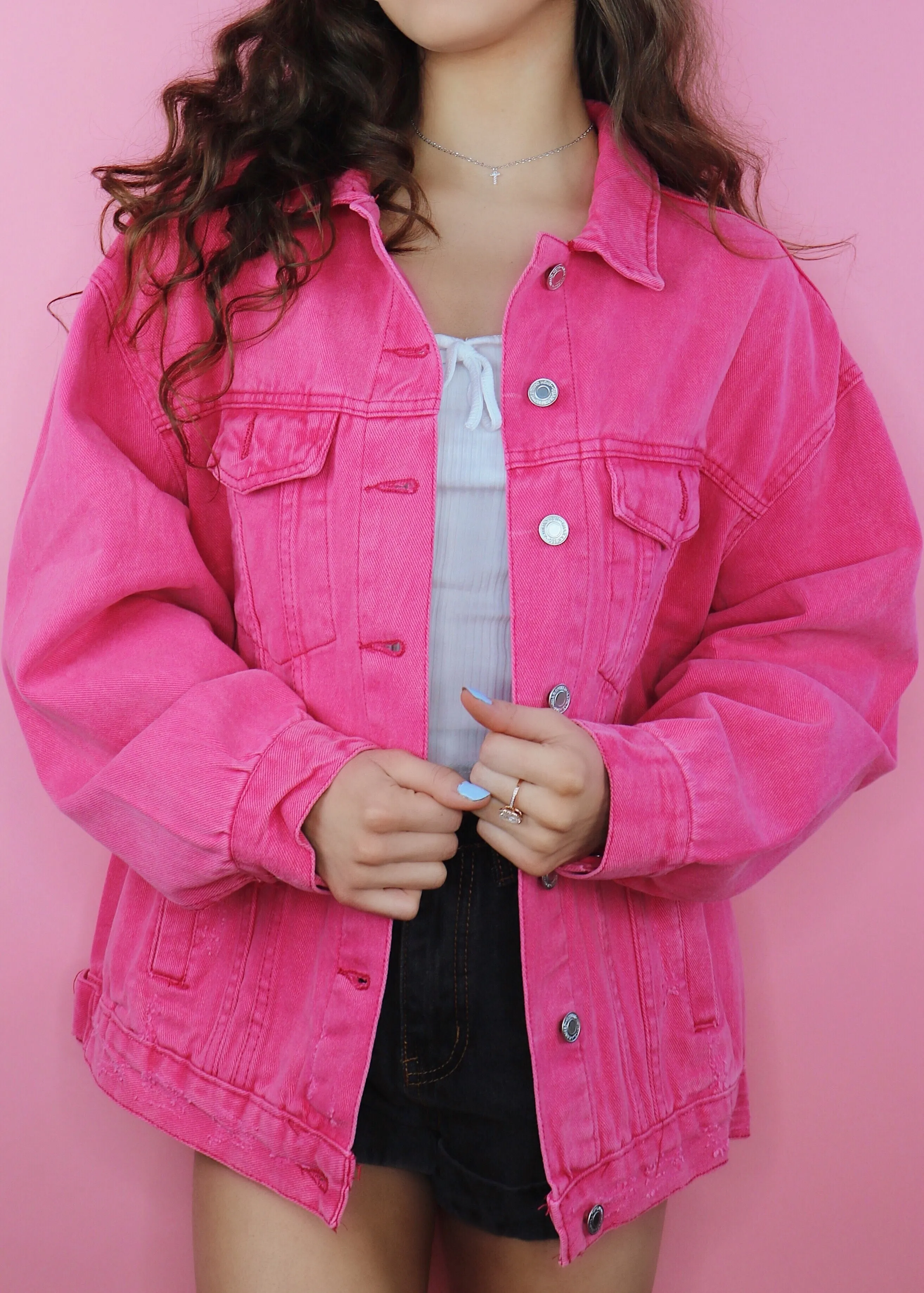 Watermelon Denim Jacket