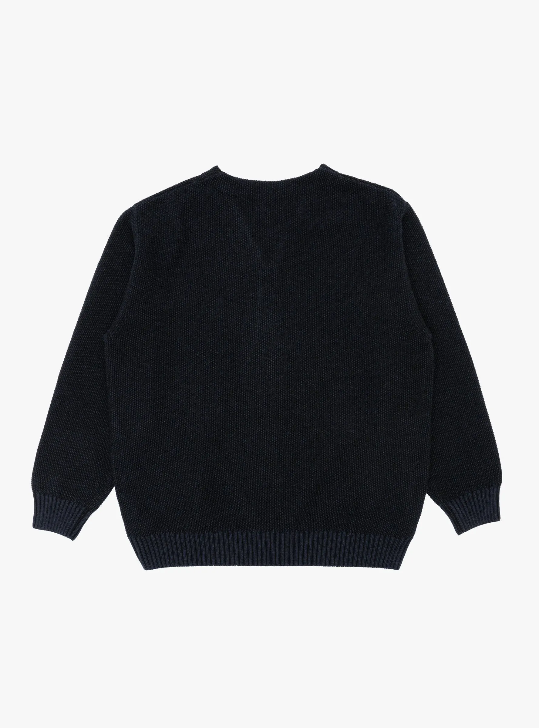 Zip Up Cardigan Black Navy